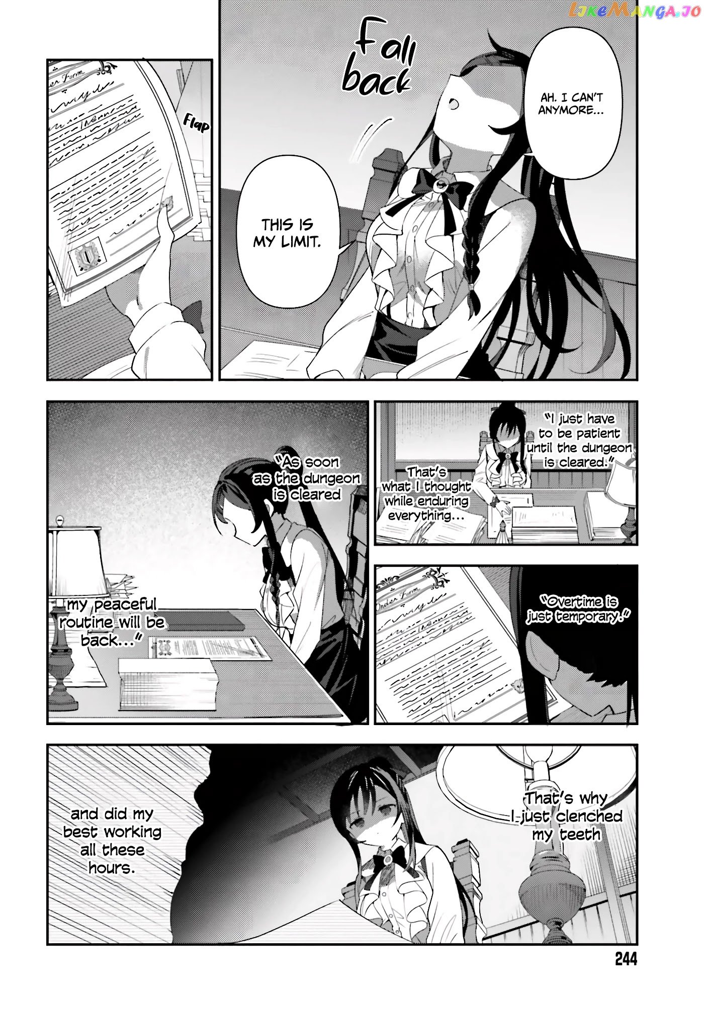 I’m the guild receptionist, but since I don’t want to work overtime, I think I’ll just solo the boss chapter 1 - page 20