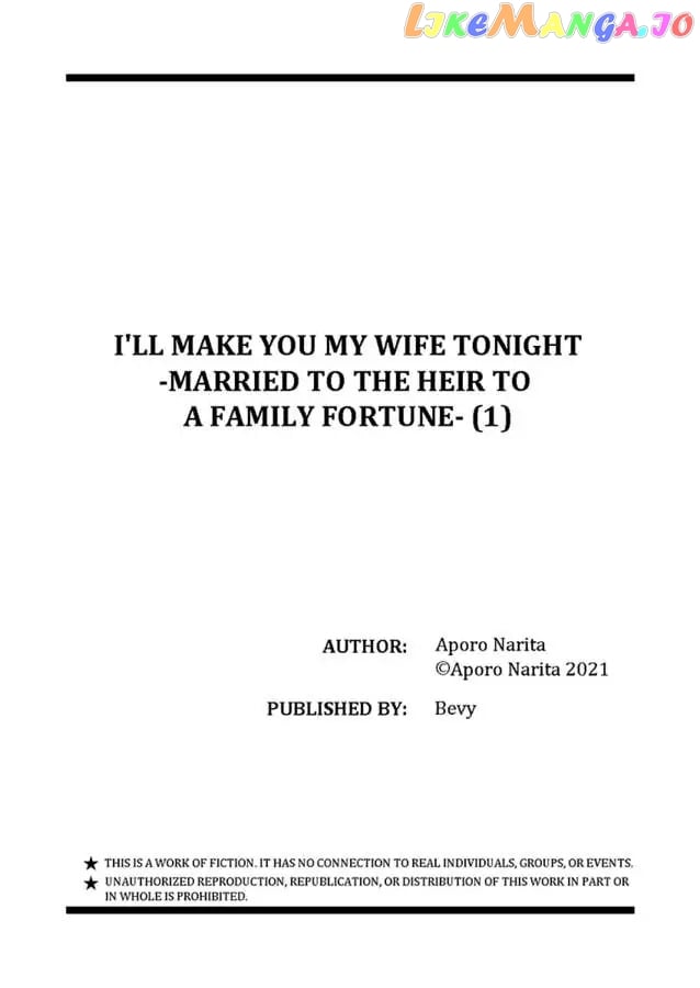 I'll Make You My Wife Tonight - Married To The Heir To A Family Fortune - Chapter 1 - page 27