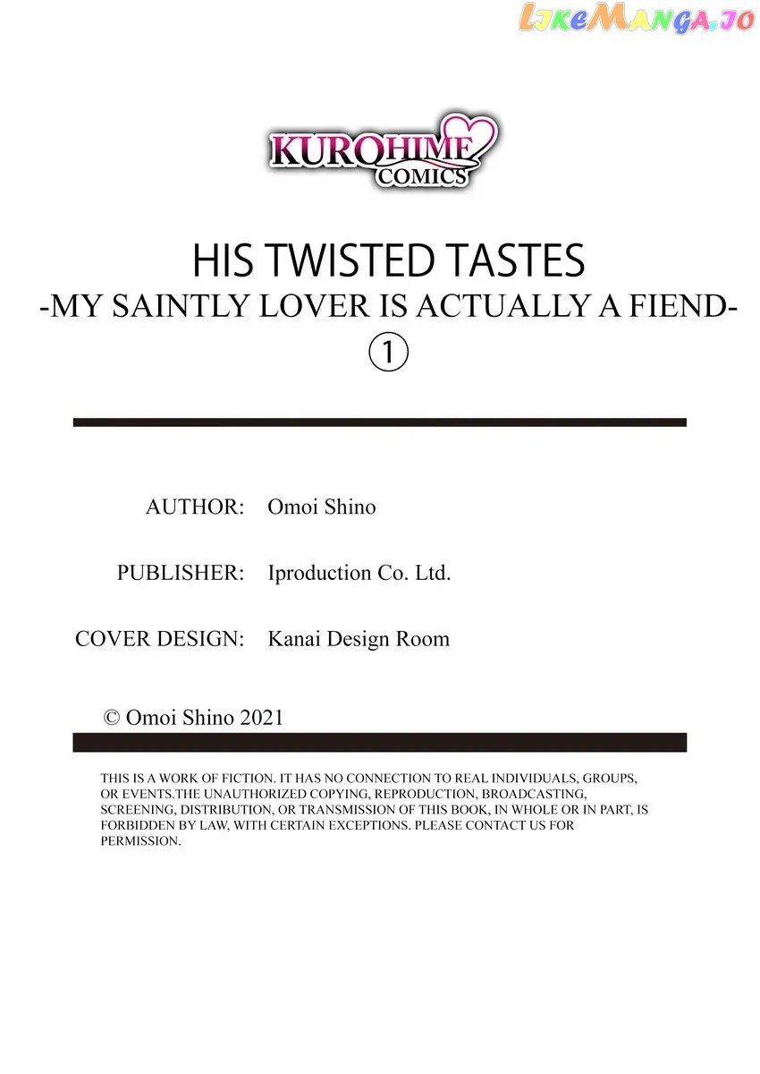 His Twisted Tastes -My Saintly Lover Is Actually a Fiend! Chapter 1 - page 27