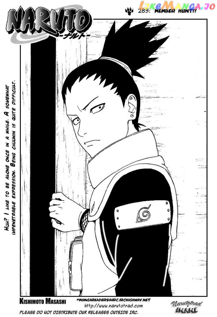 Naruto - Manga Chapter 283 - page 1