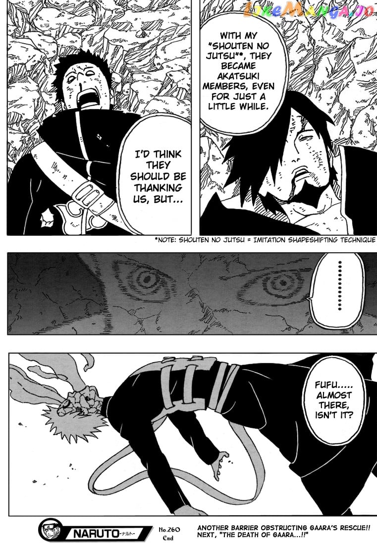 Naruto - Manga Chapter 260 - page 19