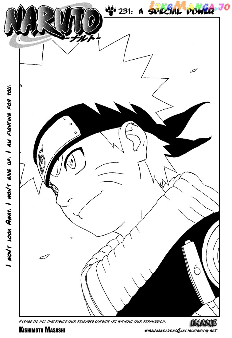 Naruto - Manga Chapter 231 - page 1