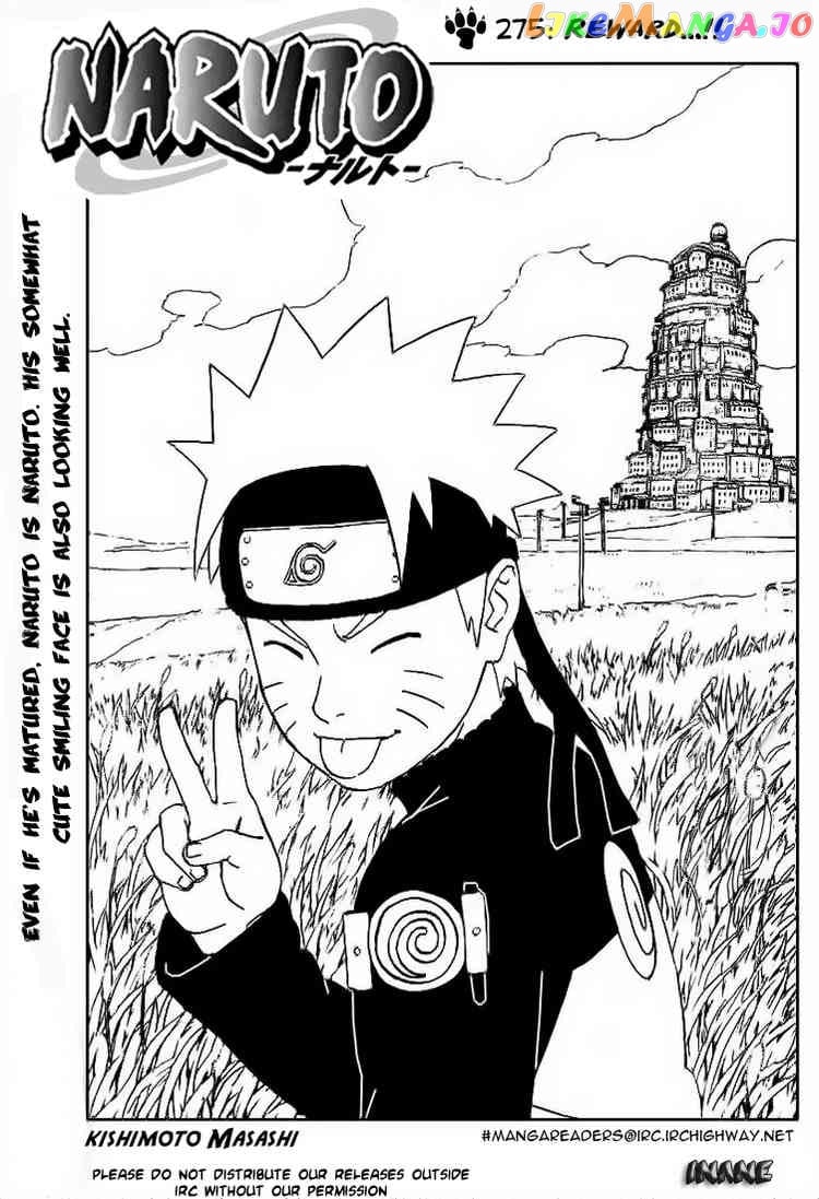 Naruto - Manga Chapter 275 - page 1