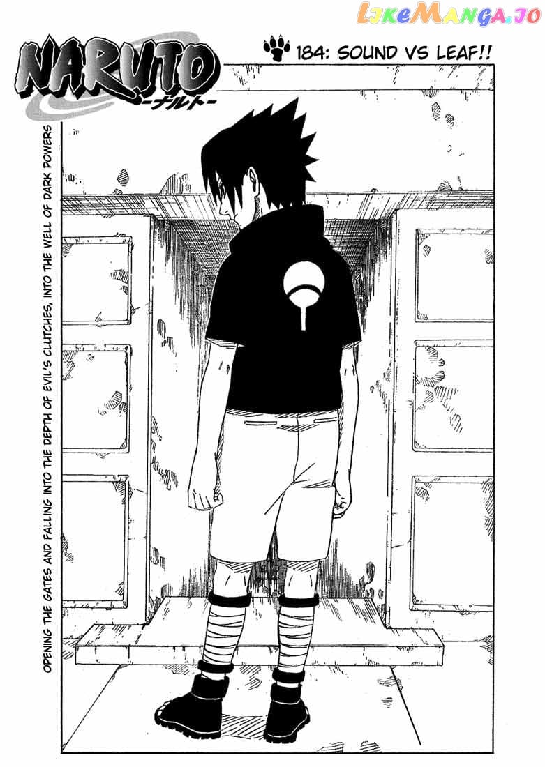 Naruto - Manga Chapter 184 - page 1