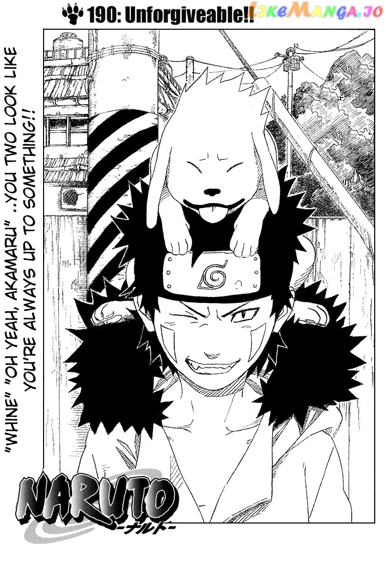 Naruto - Manga Chapter 190 - page 1