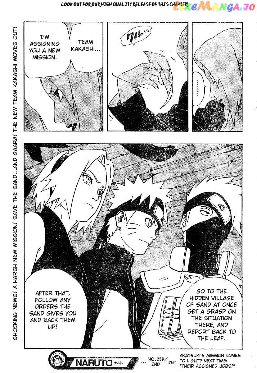 Naruto - Manga Chapter 250 - page 18