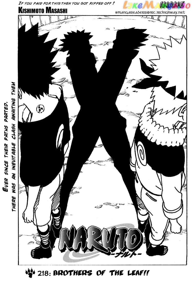 Naruto - Manga Chapter 218 - page 1