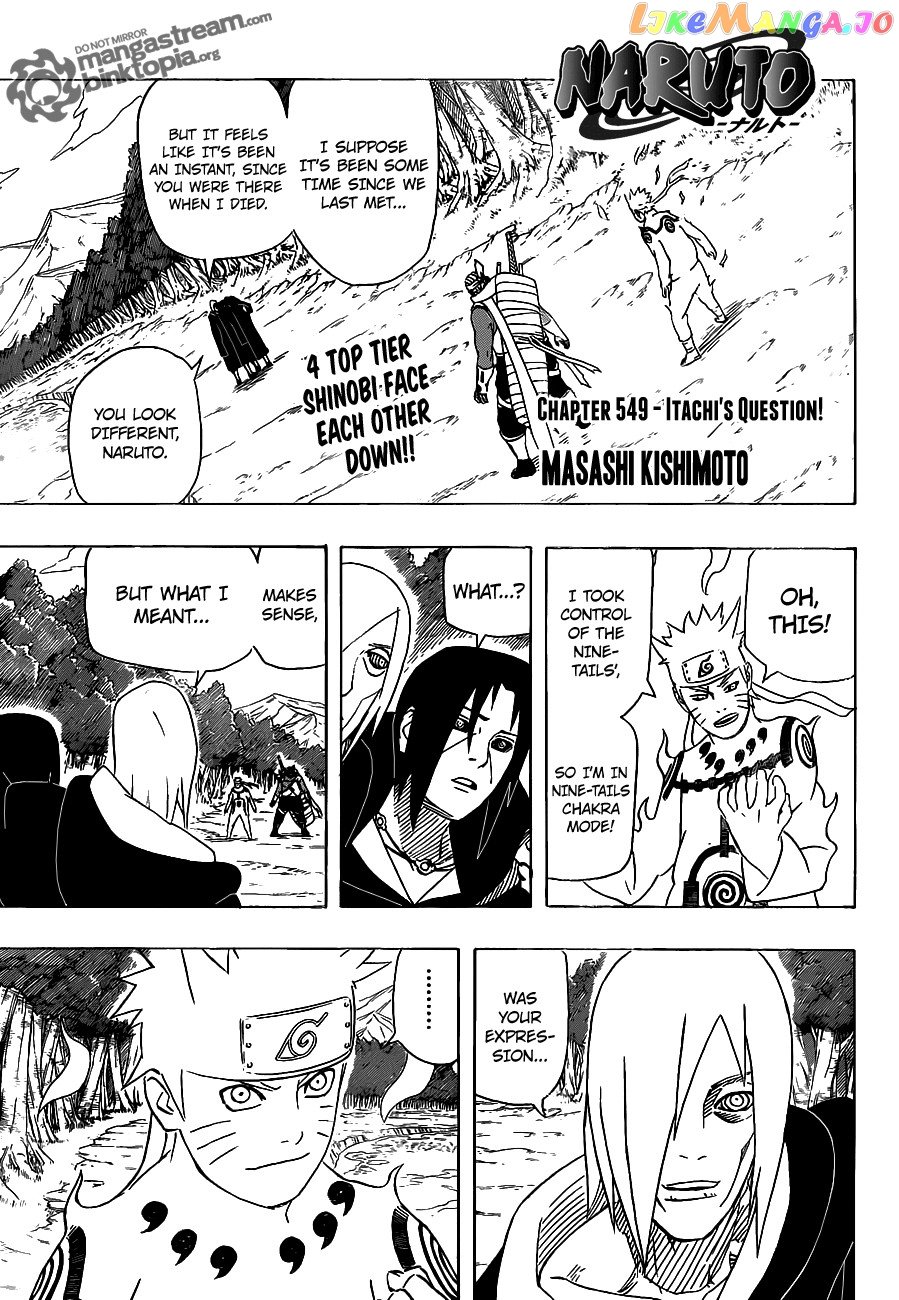 Naruto - Manga Chapter 549 - page 1