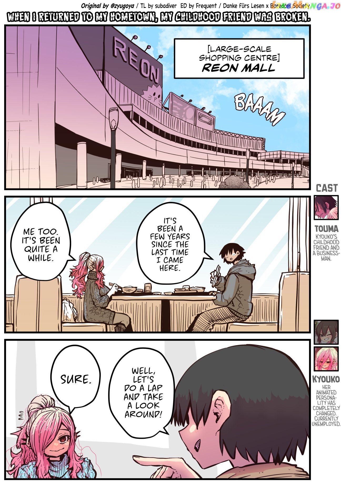 When I Returned to My Hometown, My Childhood Friend was Broken chapter 20 - page 1