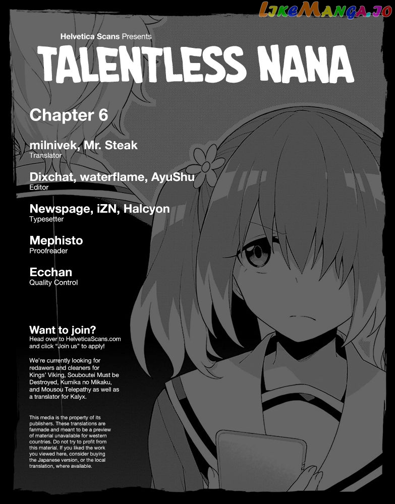 Talentless Nana chapter 6 - page 1