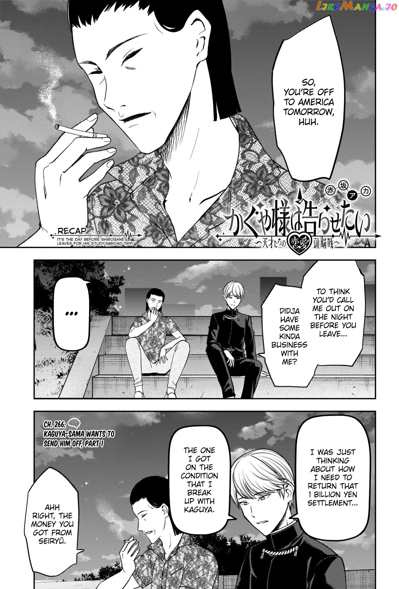 Kaguya-sama wa Kokurasetai - Tensai-tachi no Renai Zunousen Chapter 266 - page 1