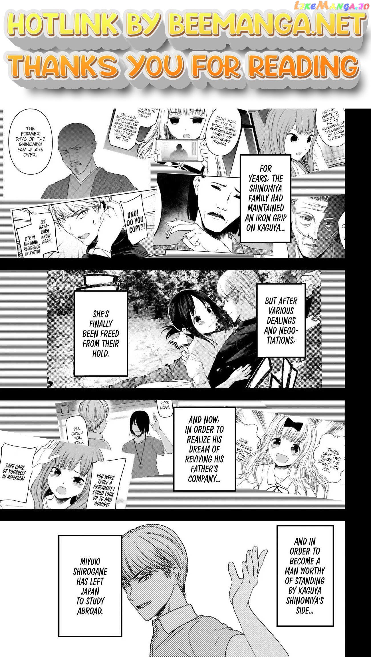 Kaguya-sama wa Kokurasetai - Tensai-tachi no Renai Zunousen Chapter 268 - page 1