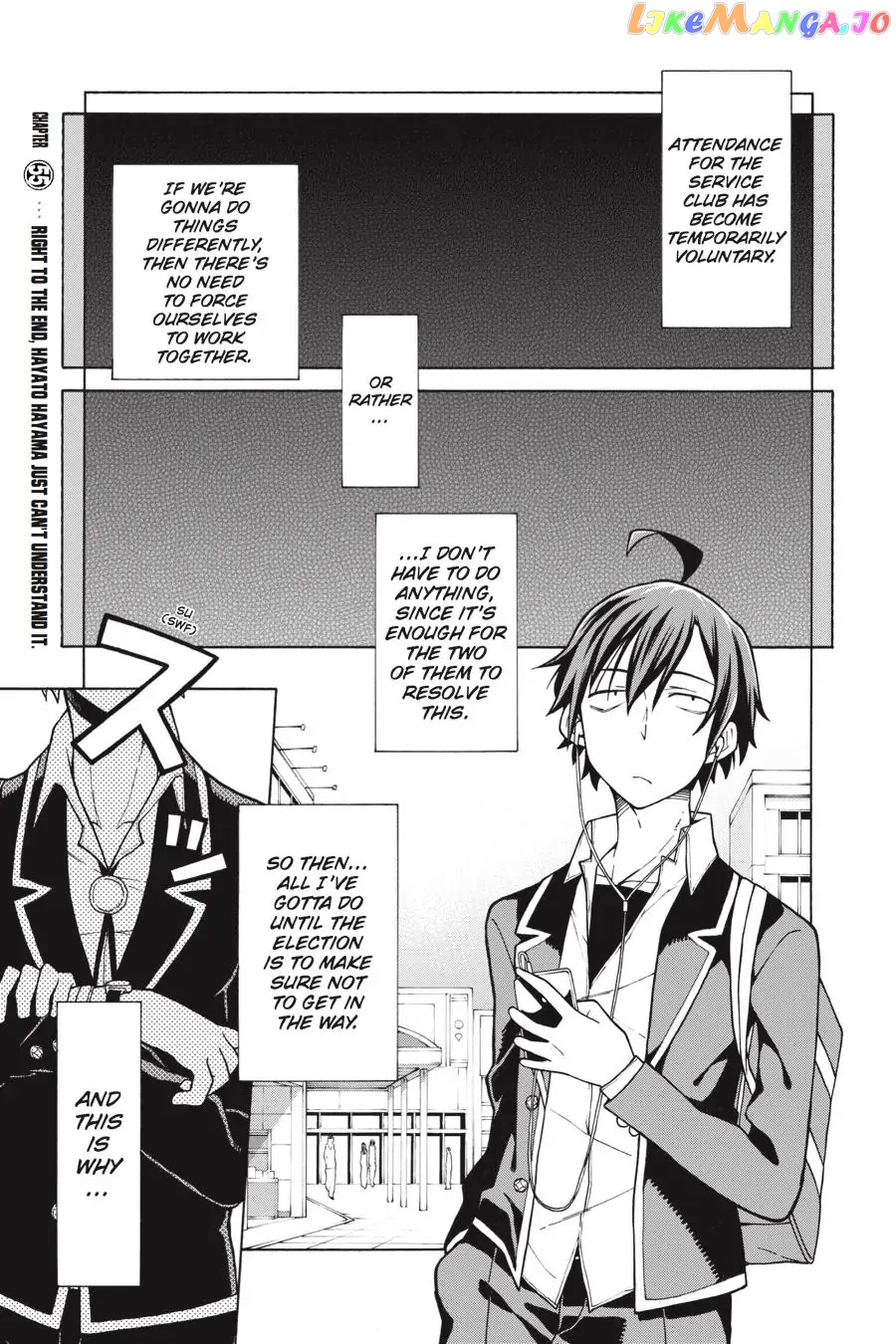 Yahari Ore no Seishun Rabukome wa Machigatte Iru. @ Comic chapter 55 - page 1