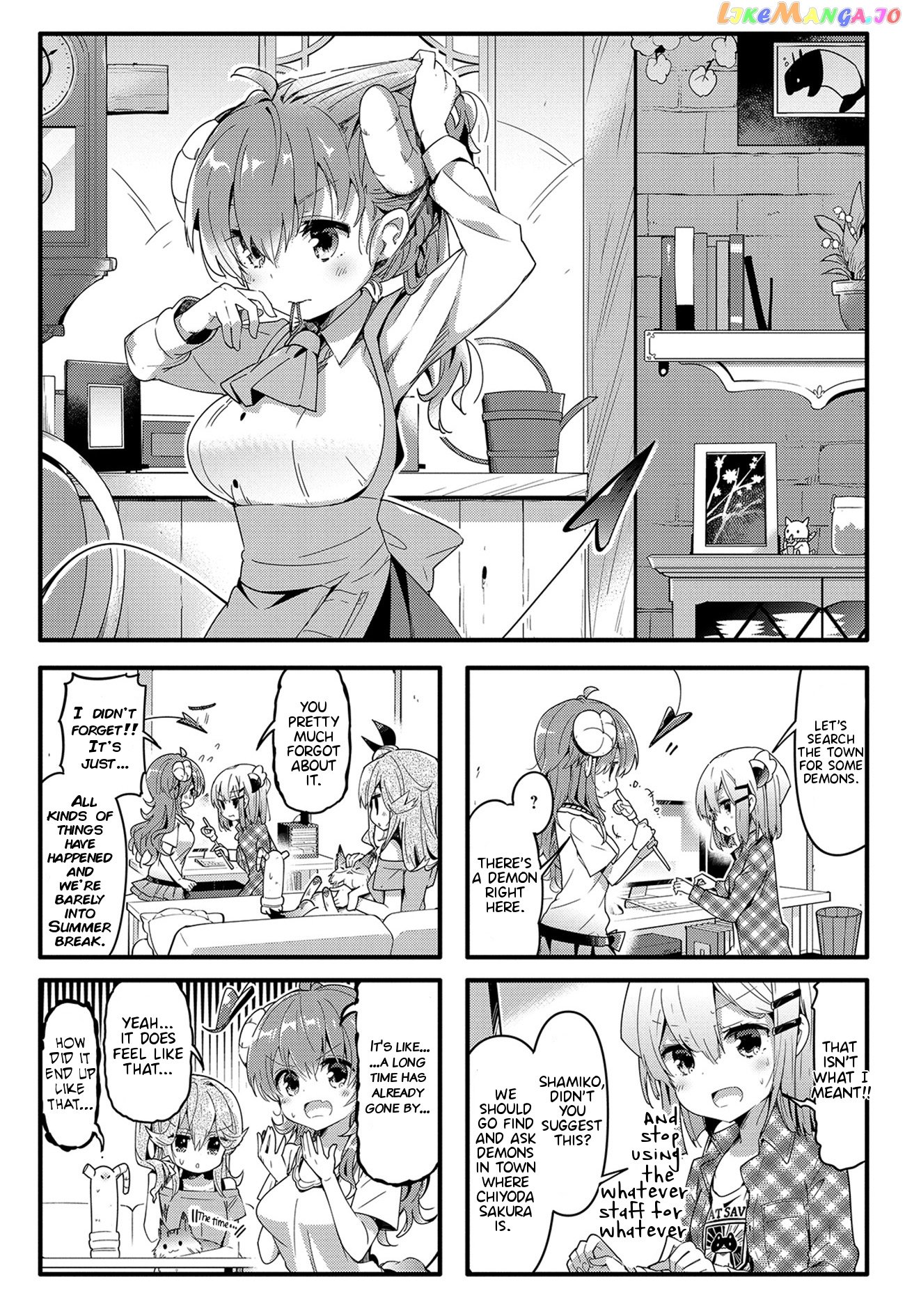 Machikado Mazoku chapter 34 - page 1