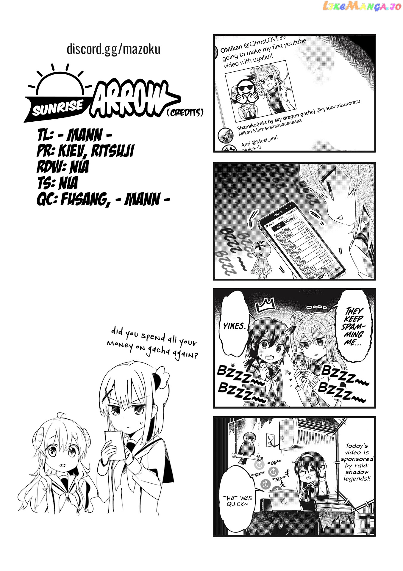 Machikado Mazoku chapter 68.5 - page 7