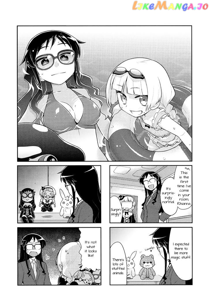 Majo to Houki to Kurobuchi Megane chapter 7 - page 1