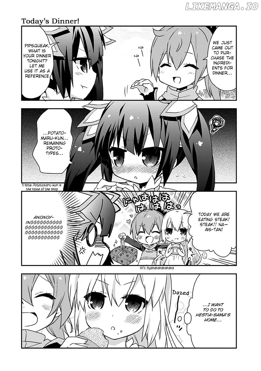 Dungeon ni Deai o Motomeru no wa Machigatte Iru Darou ka 4-koma - Kami-sama no Nichijou chapter 2 - page 4