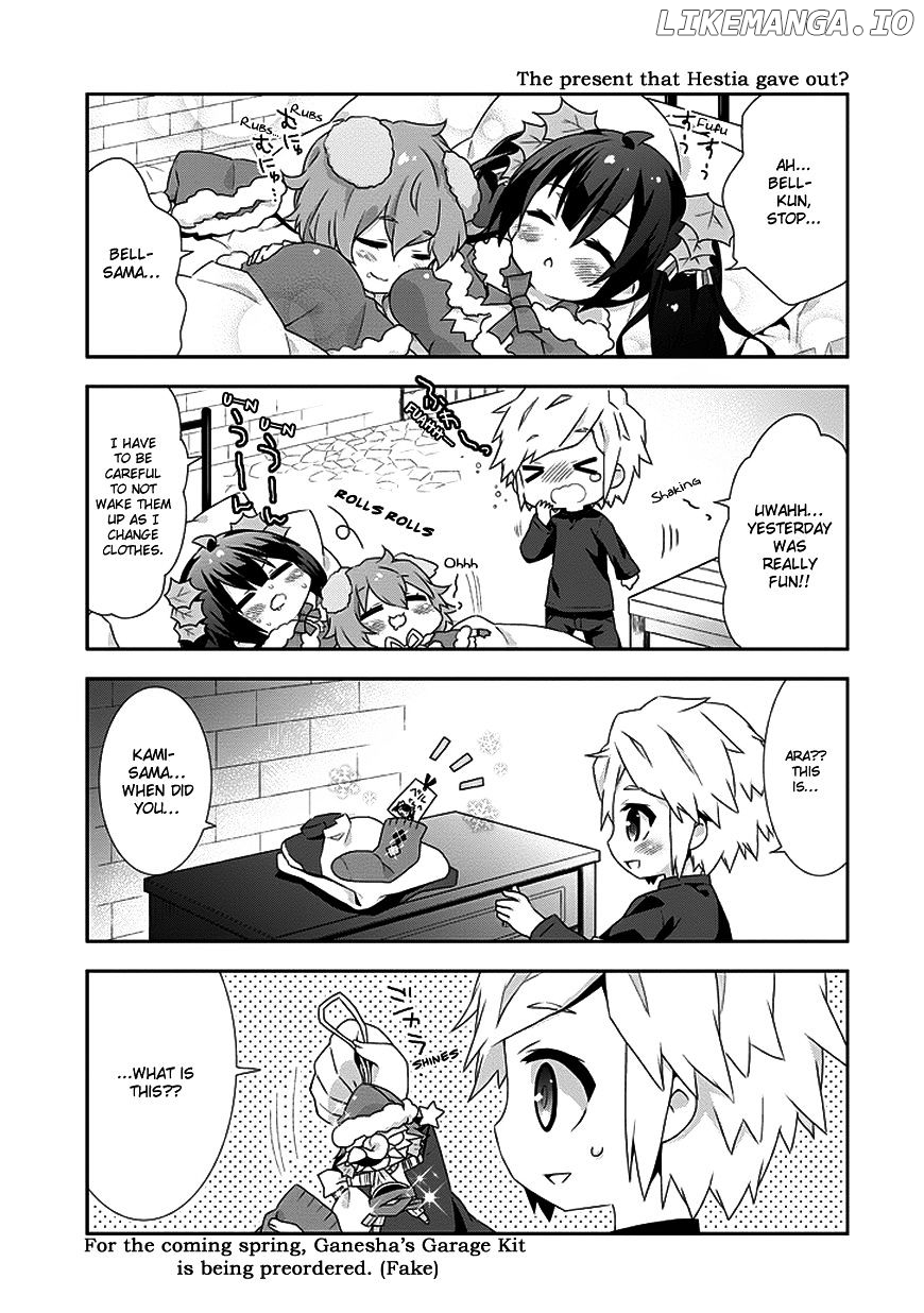 Dungeon ni Deai o Motomeru no wa Machigatte Iru Darou ka 4-koma - Kami-sama no Nichijou chapter 8 - page 9