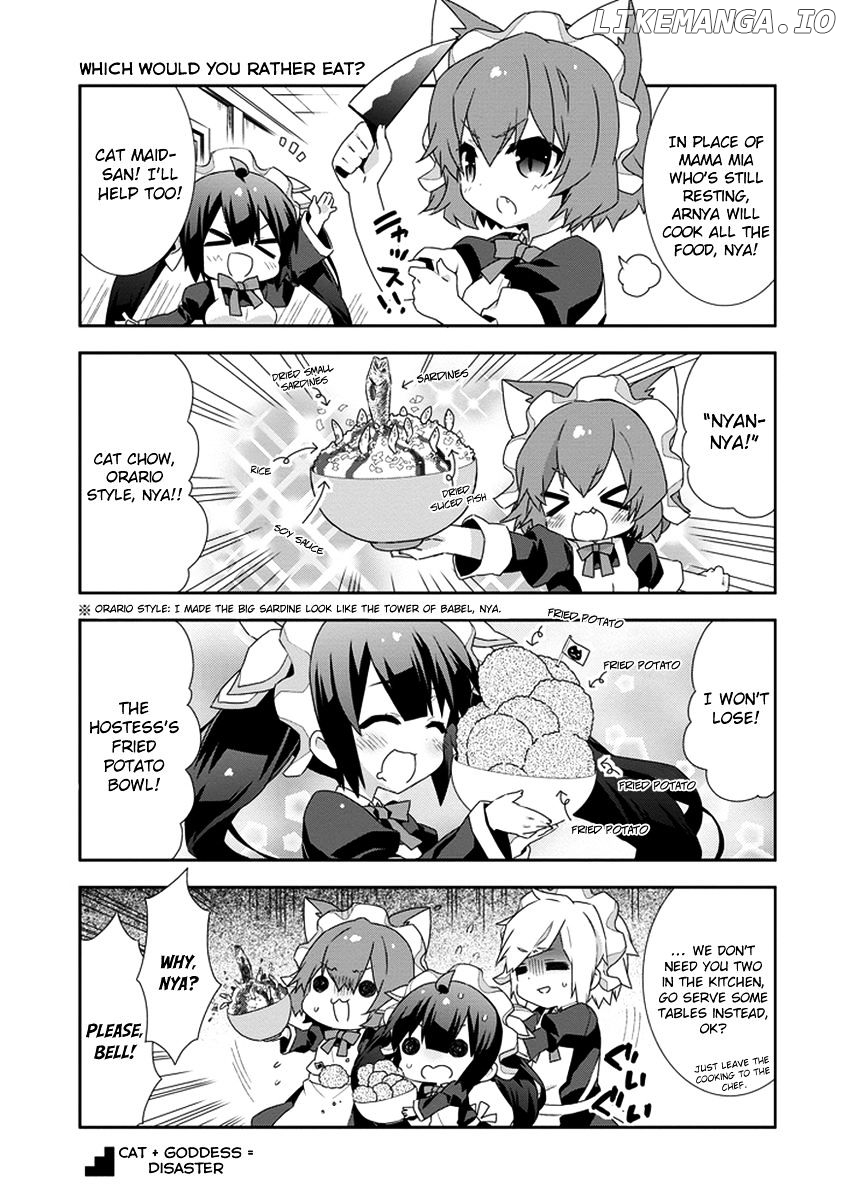 Dungeon ni Deai o Motomeru no wa Machigatte Iru Darou ka 4-koma - Kami-sama no Nichijou chapter 12 - page 5