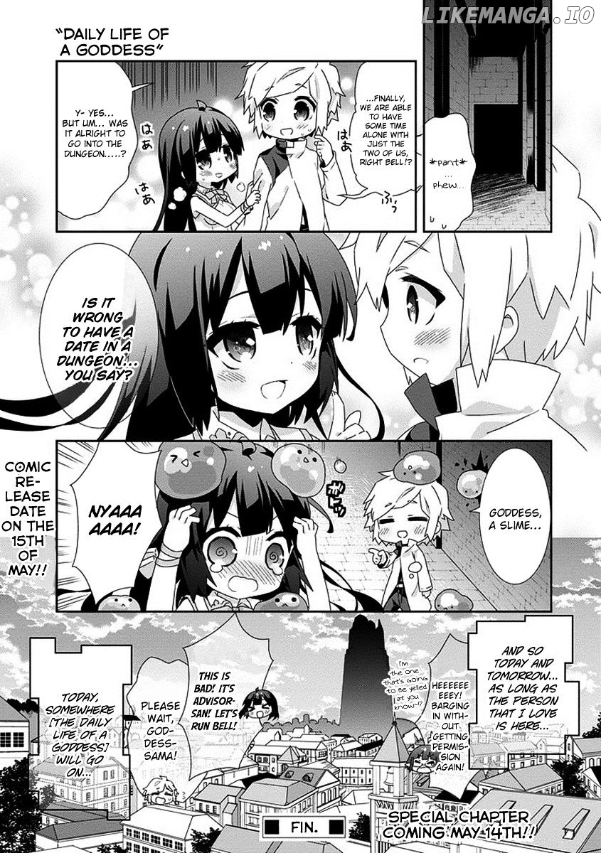 Dungeon ni Deai o Motomeru no wa Machigatte Iru Darou ka 4-koma - Kami-sama no Nichijou chapter 14 - page 9