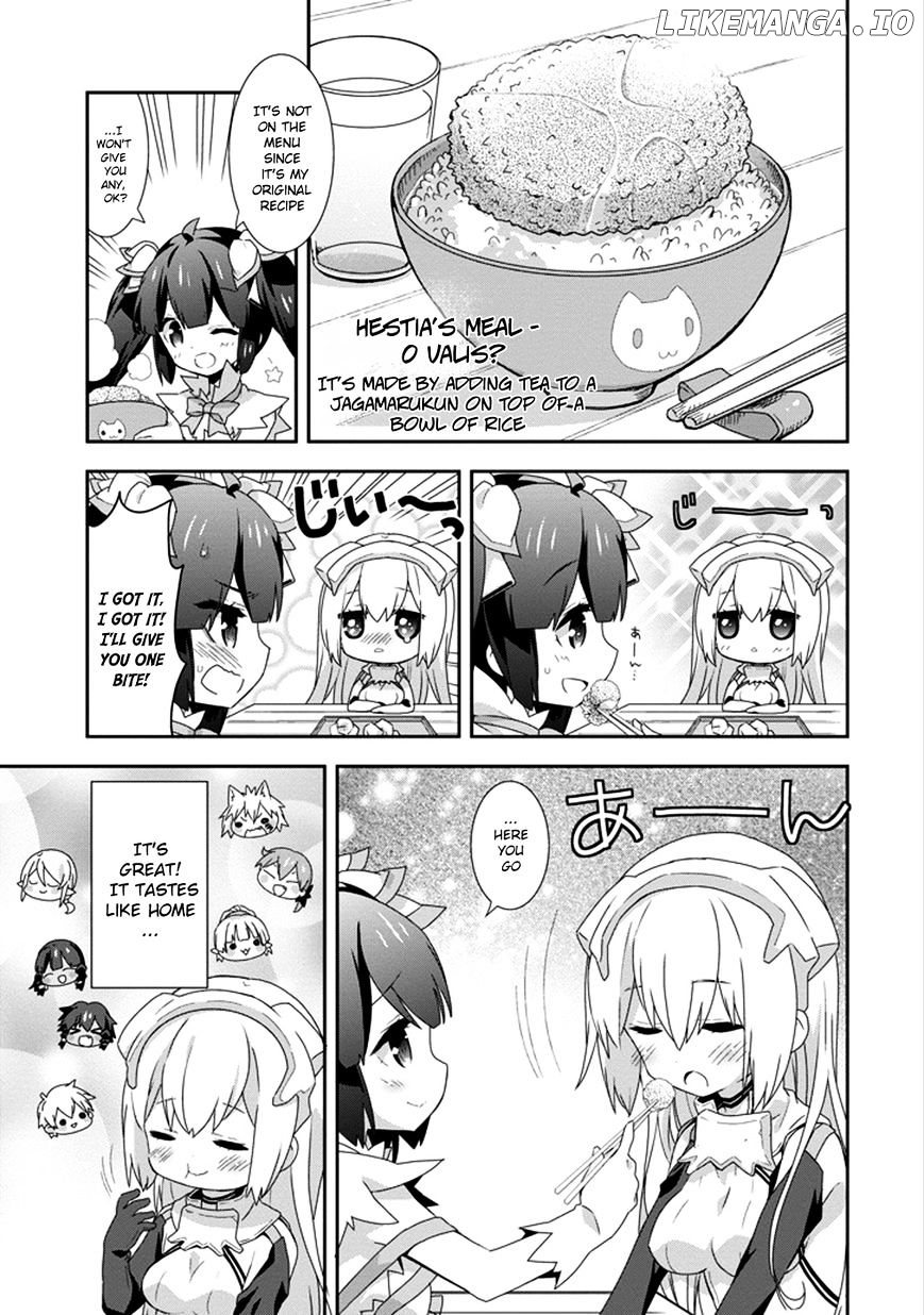 Dungeon ni Deai o Motomeru no wa Machigatte Iru Darou ka 4-koma - Kami-sama no Nichijou chapter 21.5 - page 9