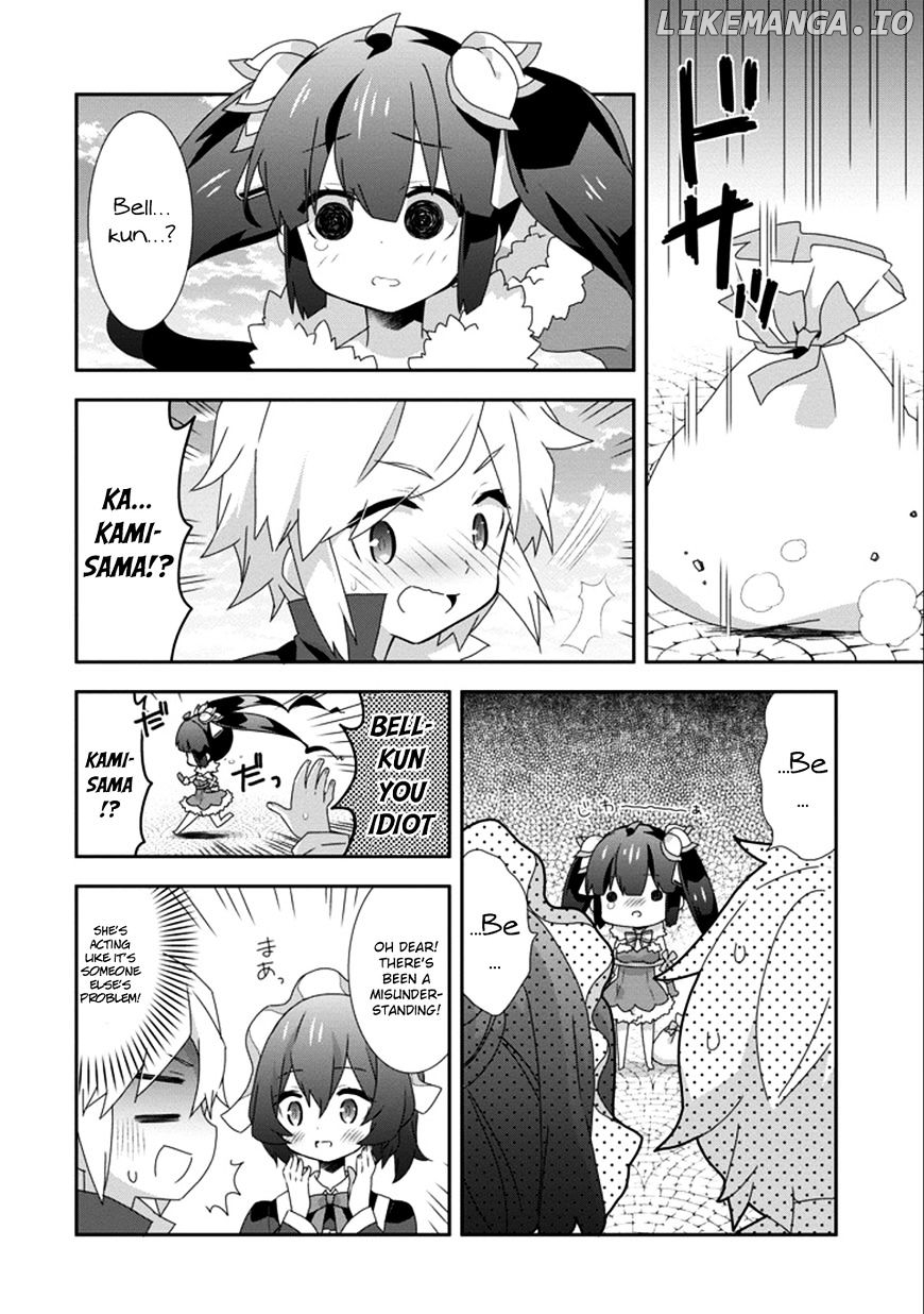 Dungeon ni Deai o Motomeru no wa Machigatte Iru Darou ka 4-koma - Kami-sama no Nichijou chapter 25 - page 6