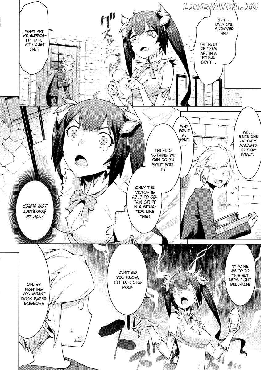 Dungeon ni Deai o Motomeru no wa Machigatte Iru Darou ka chapter 4.5 - page 3