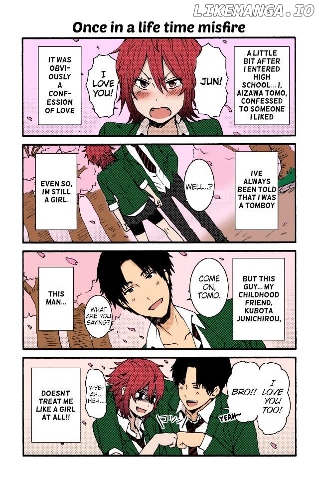 Tomo-Chan Wa Onnanoko (Fan Colored) chapter 1 - page 1