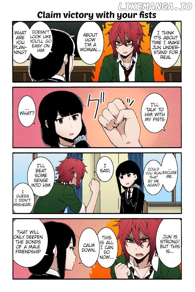 Tomo-Chan Wa Onnanoko (Fan Colored) chapter 2 - page 12