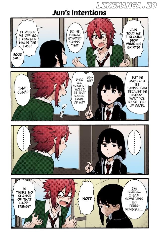 Tomo-Chan Wa Onnanoko (Fan Colored) chapter 5 - page 8