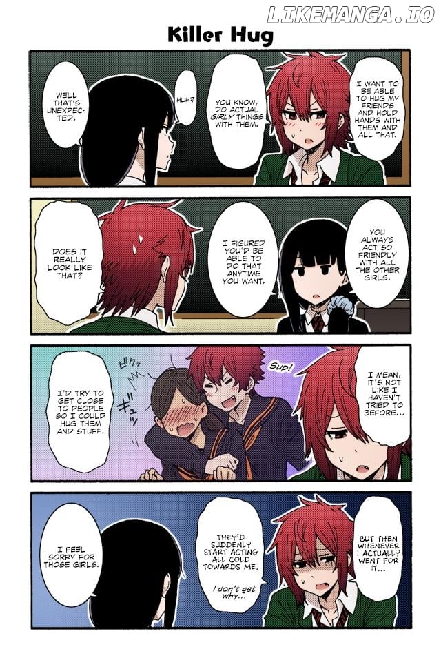 Tomo-Chan Wa Onnanoko (Fan Colored) chapter 13 - page 2