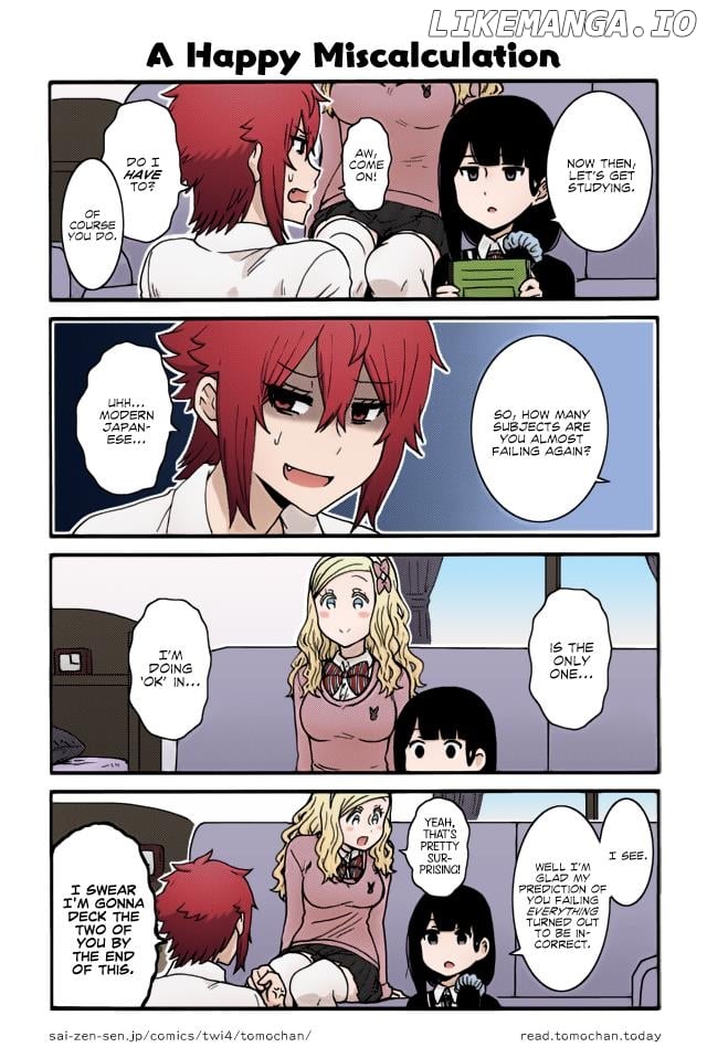 Tomo-Chan Wa Onnanoko (Fan Colored) chapter 21 - page 14