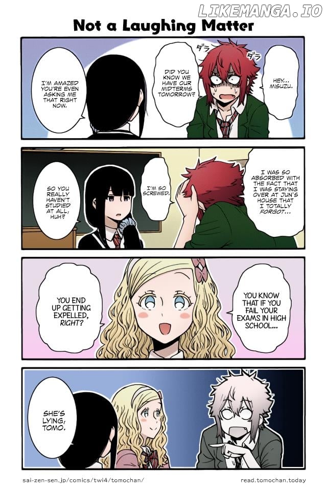 Tomo-Chan Wa Onnanoko (Fan Colored) chapter 21 - page 2