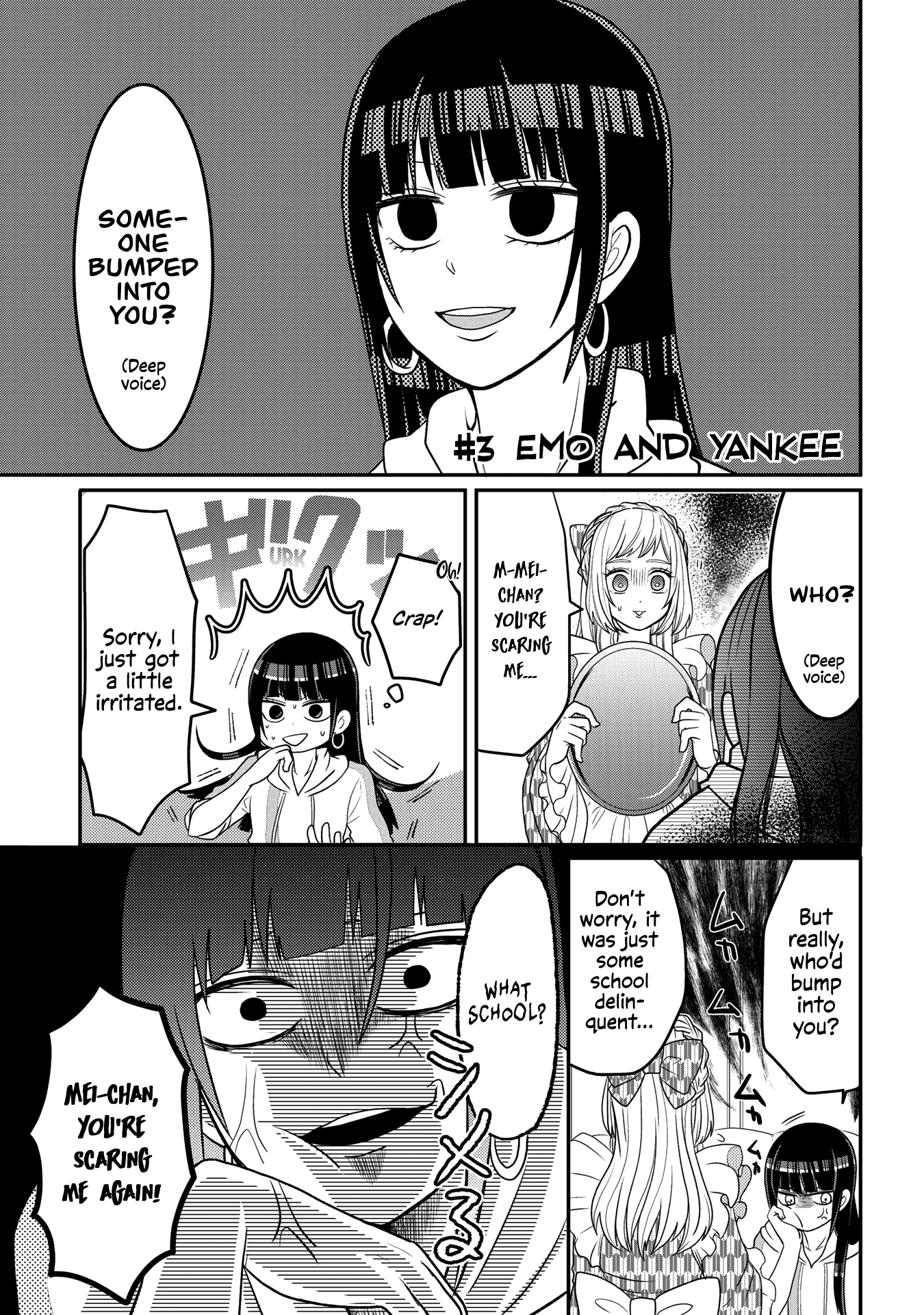 Josou Shite Mendoukusai Koto ni Natteru Nekura to Yankee no Ryou Kataomoi chapter 3 - page 1