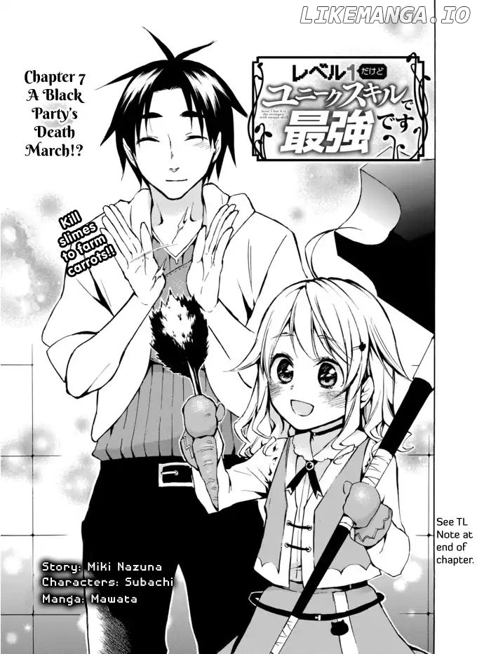 Level 1 With s-Rank Drop Rate is The Strongest chapter 7 - page 1