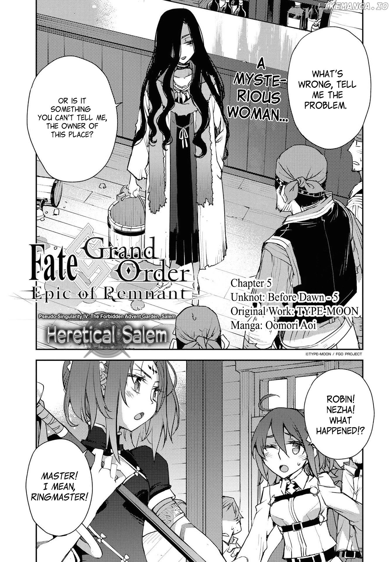 Fate/Grand Order: Epic of Remnant - Subspecies Singularity IV: Taboo Advent Salem: Salem of Heresy chapter 6 - page 1