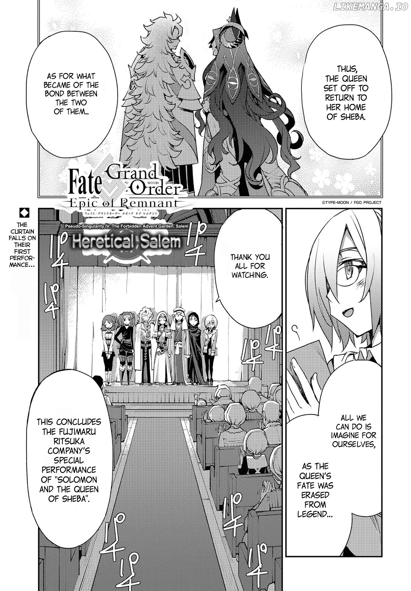 Fate/Grand Order: Epic of Remnant - Subspecies Singularity IV: Taboo Advent Salem: Salem of Heresy chapter 8 - page 1