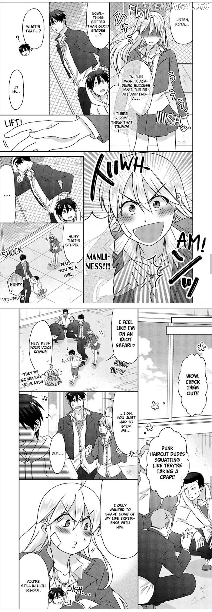 Nyotaika Yankee Gakuen ☆ Ore no Hajimete, Nerawaretemasu. chapter 46 - page 4