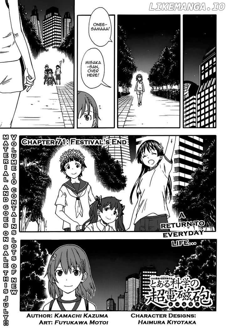 To Aru Kagaku no Railgun chapter 71 - page 1