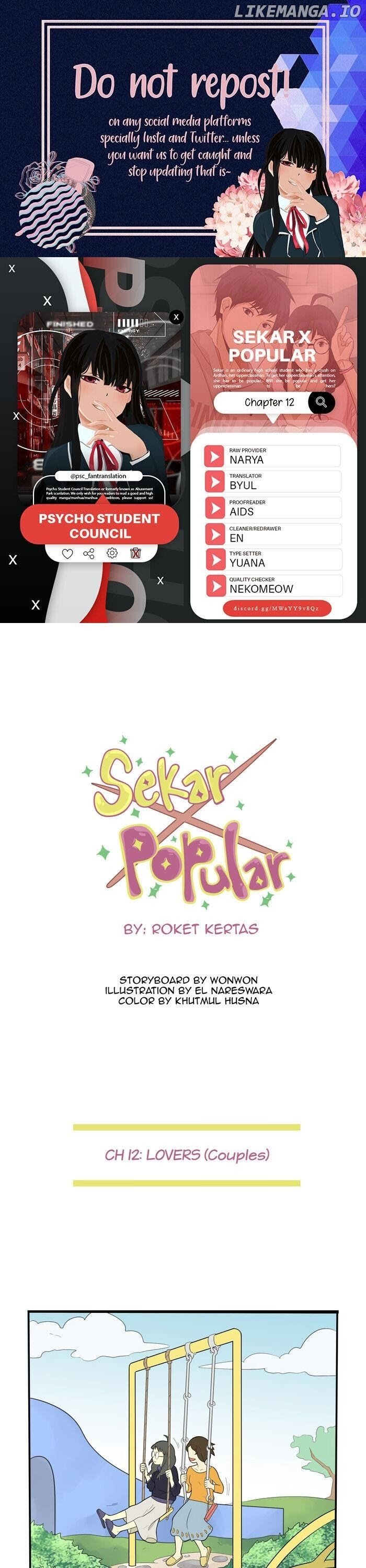 Sekar X Popular chapter 12 - page 1