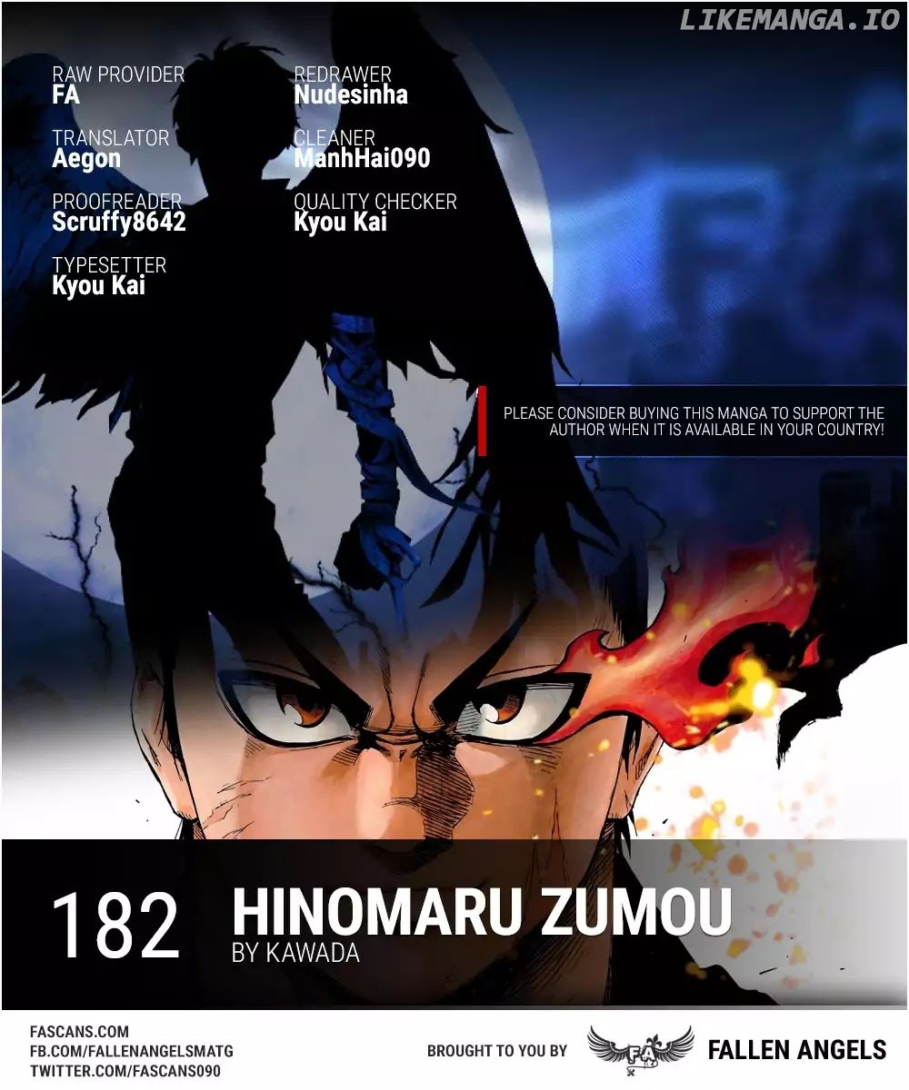 Hinomaru Zumou chapter 182 - page 1