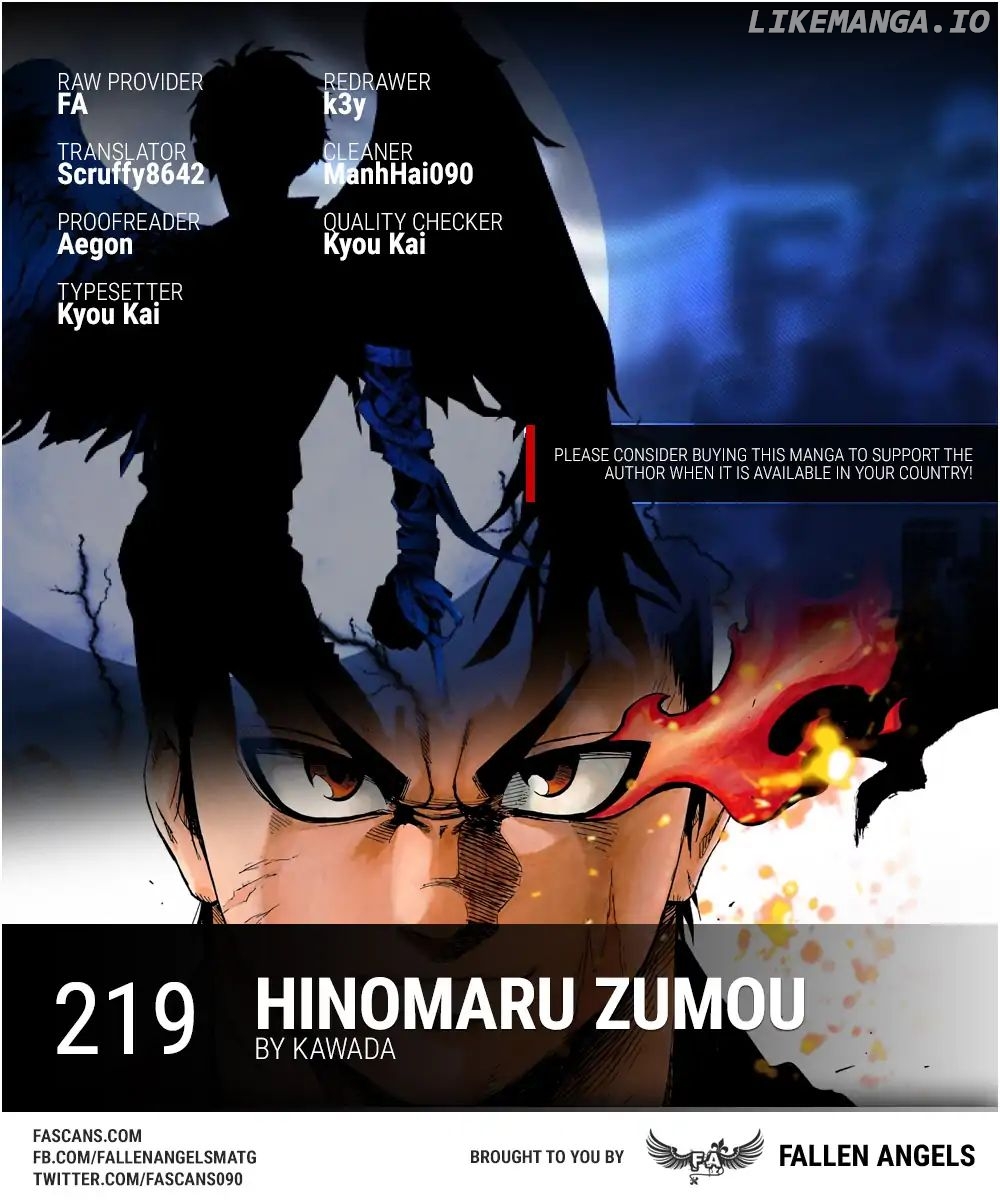 Hinomaru Zumou chapter 219 - page 1