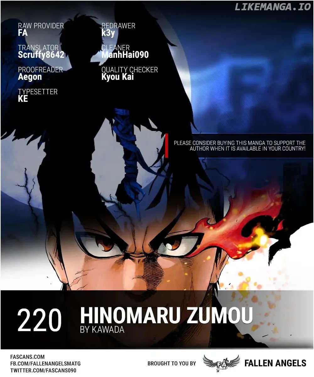 Hinomaru Zumou chapter 220 - page 1