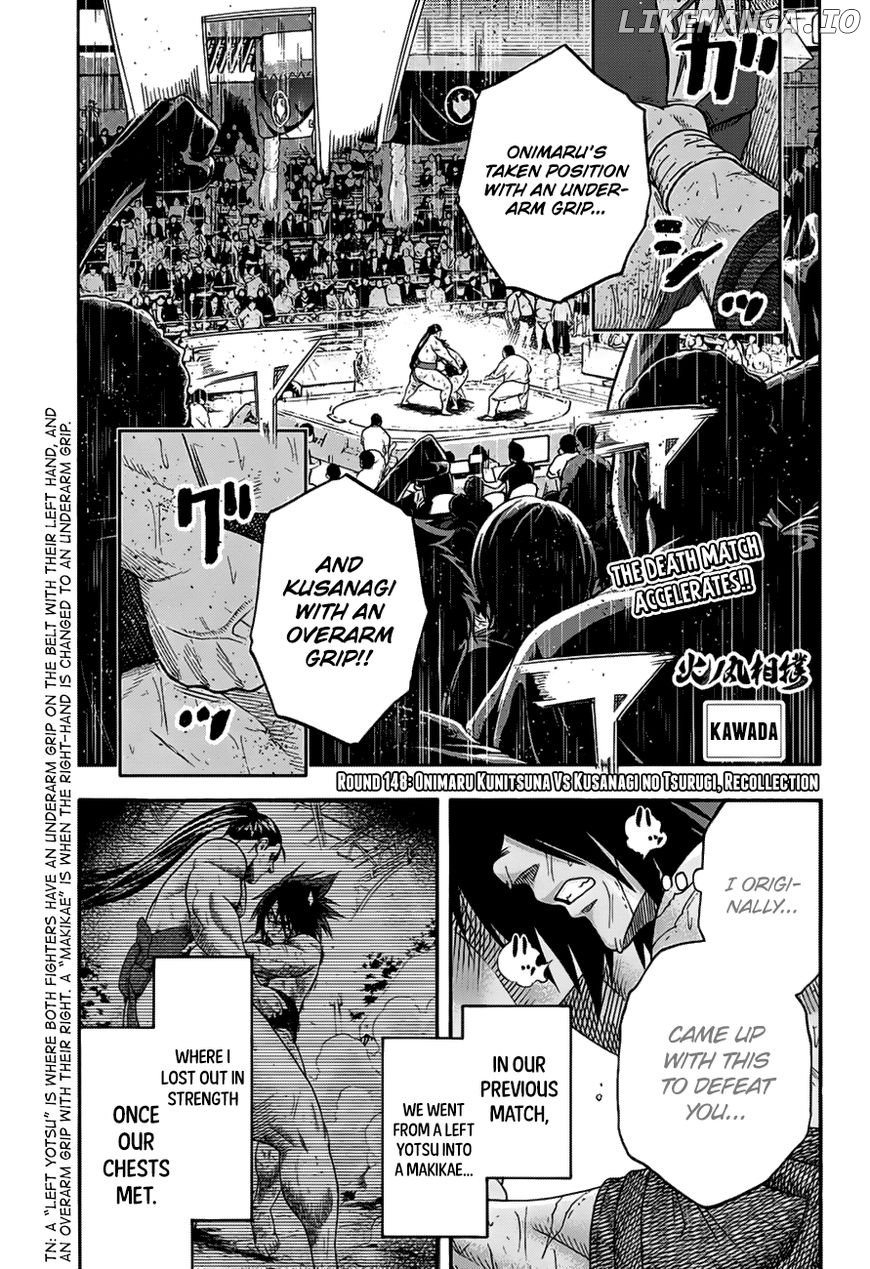 Hinomaru Zumou chapter 148 - page 2