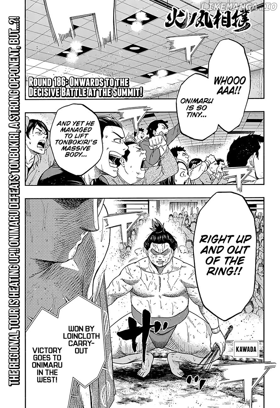 Hinomaru Zumou chapter 186 - page 2