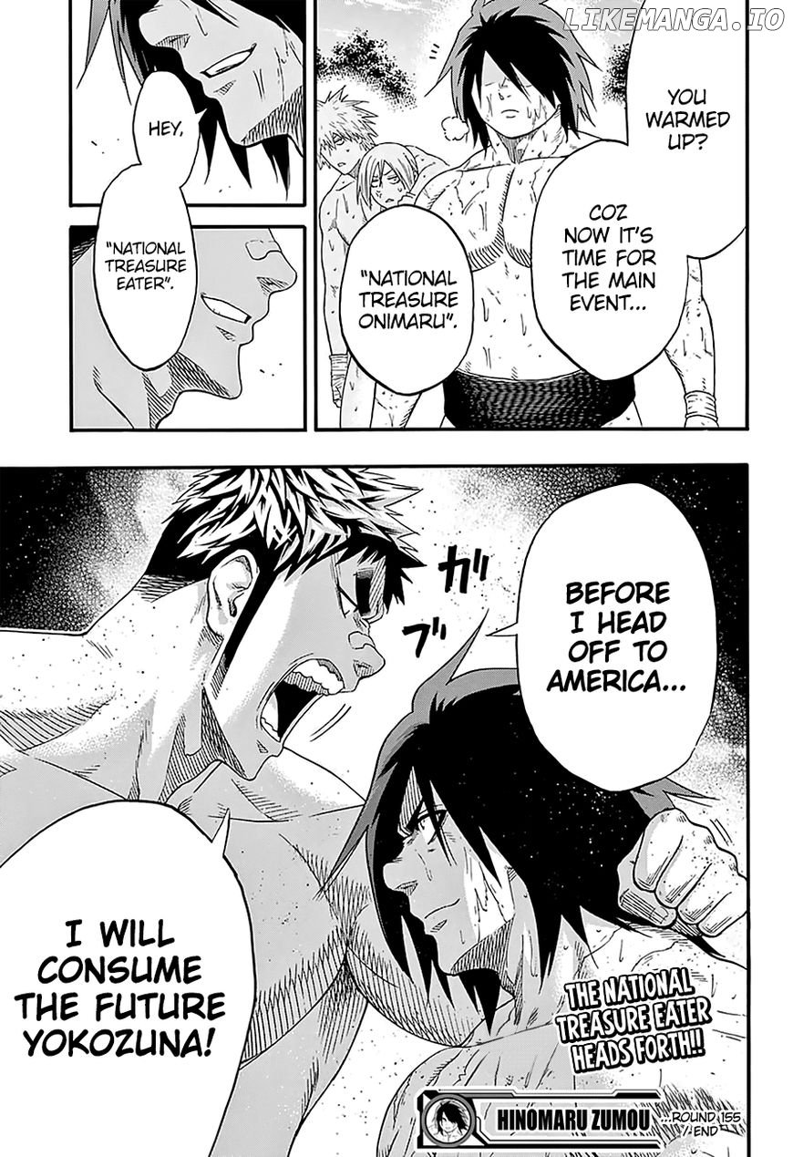 Hinomaru Zumou chapter 155 - page 20