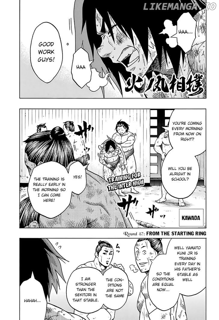 Hinomaru Zumou chapter 47 - page 3