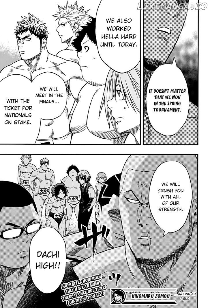 Hinomaru Zumou chapter 49 - page 20