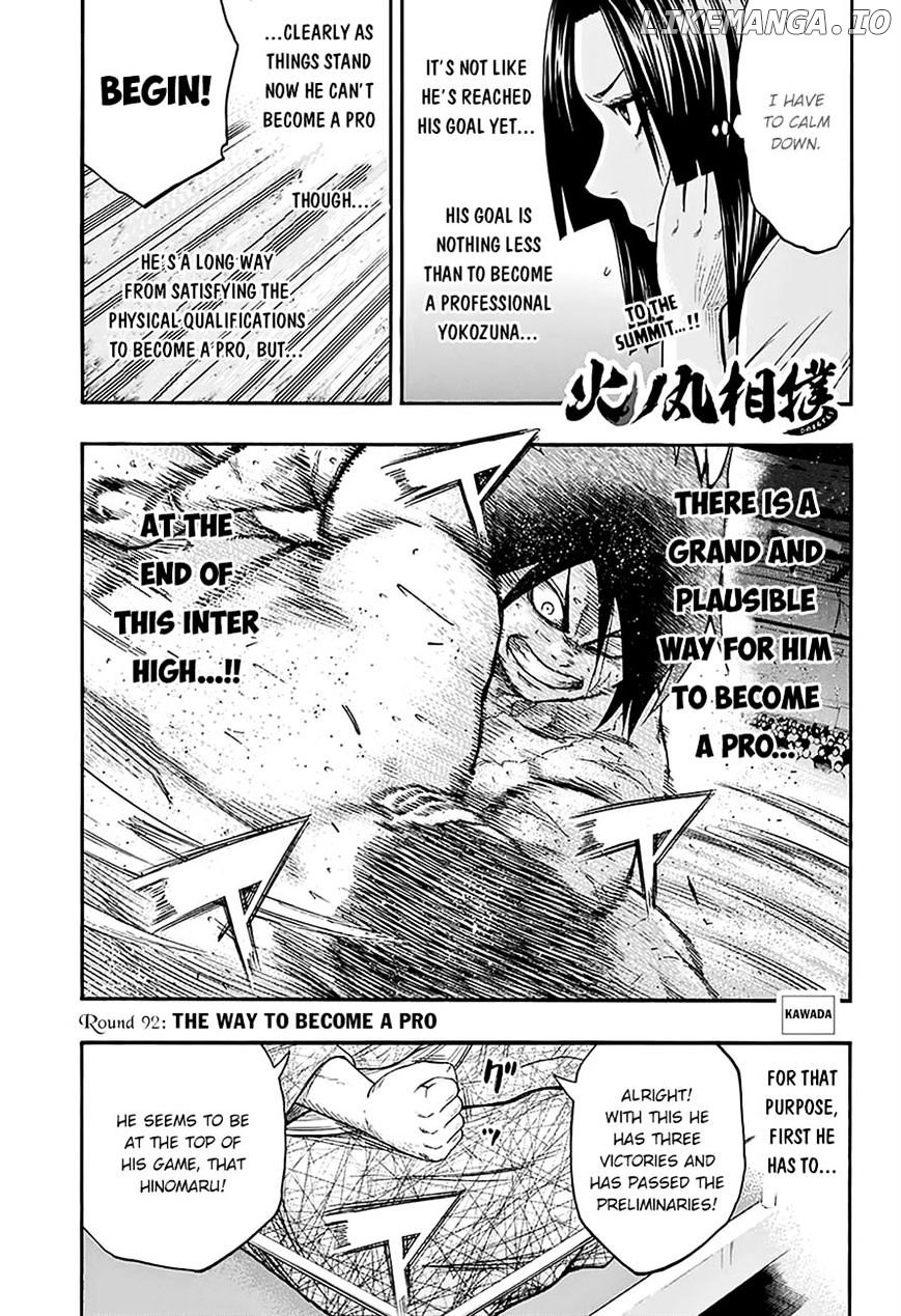 Hinomaru Zumou chapter 92 - page 1