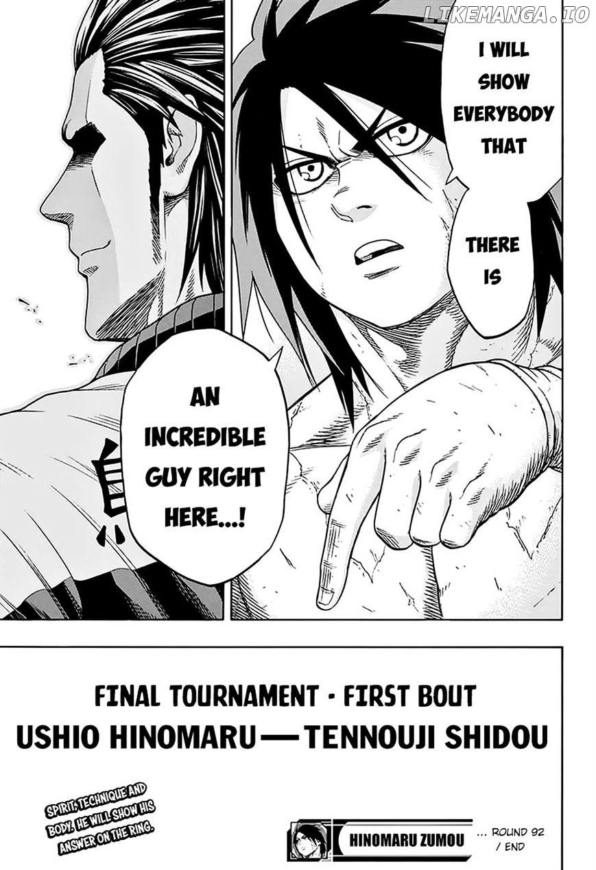 Hinomaru Zumou chapter 92 - page 18